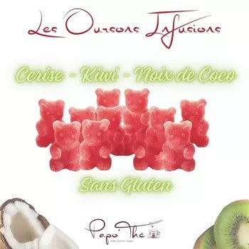 Oursons Infusions goût cerise- kiwi et noix de coco