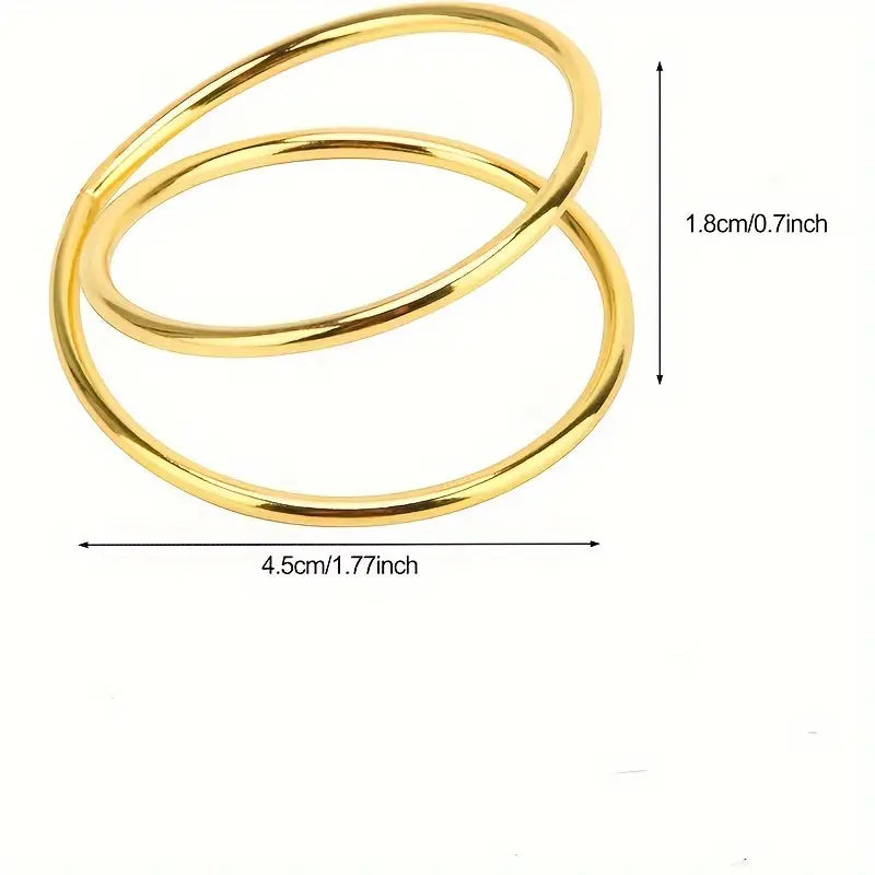 Rond de serviette double anneaux