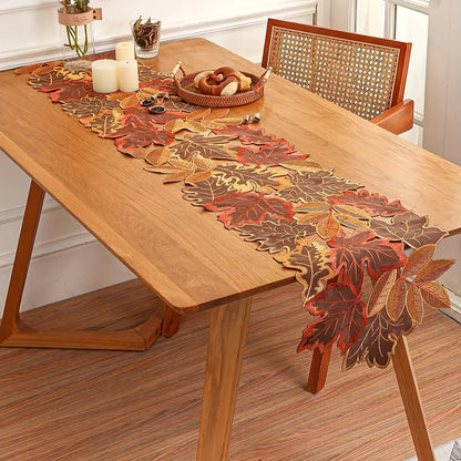 Chemin de table avec décor automnale