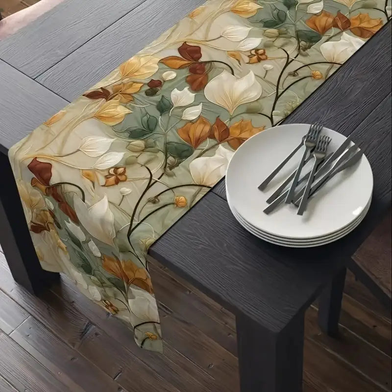 Chemin de table décor printanier