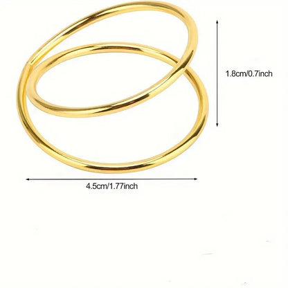 Rond de serviette double anneaux