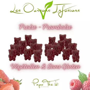 Oursons infusions fraise-framboise végétaliens